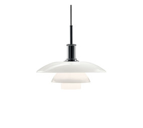 Louis Poulsen Lampada a sospensione in vetro PH 4½-4 cromo