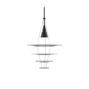Louis Poulsen Lampada a sospensione Enigma 425 nera - 5741088726