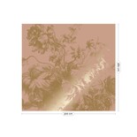 KEK Amsterdam Gold Engraved floral wallpaper nude MW-120 300x280cm