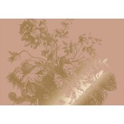 KEK Amsterdam Gold gravierte Blumentapete Nude MW-120 300x280cm