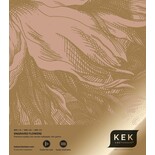 KEK Amsterdam Gold gravierte Blumentapete Nude MW-121 400x280cm