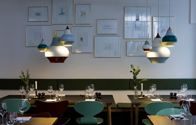 Louis Poulsen Cirque Ø380mm hængelampe gul - 5741097322