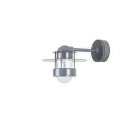 Louis Poulsen Albertslund udendørs væglampe kort grå