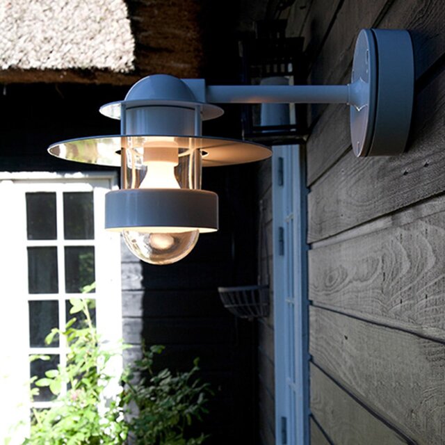 Louis Poulsen Albertslund outdoor wall lamp long galvanized - 5743142686