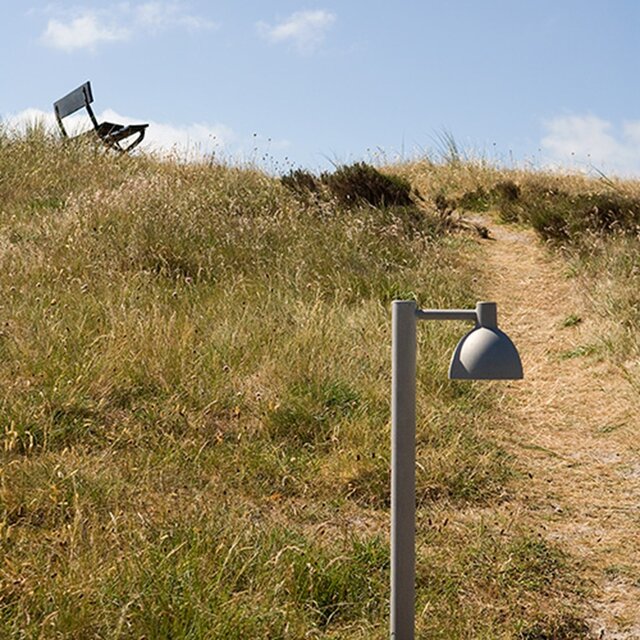 Louis Poulsen Toldbod bollard Ø155mm outdoor lamp aluminum - 5747293285
