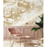 KEK Amsterdam Guldgraverad landskapstapet benvit MW-102 300x280cm KEK Amsterdam Guldgraverad landskapstapet benvit MW-102 300x280cm