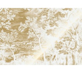 KEK Amsterdam Carta da parati con paesaggi incisi oro bianco sporco MW-165 300x280cm KEK Amsterdam Carta da parati con paesaggi incisi oro bianco sporco MW-165 300x280cm
