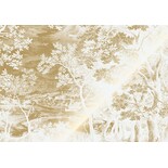 KEK Amsterdam Guldgraverad landskapstapet benvit MW-166 400x280cm KEK Amsterdam Guldgraverad landskapstapet benvit MW-166 400x280cm