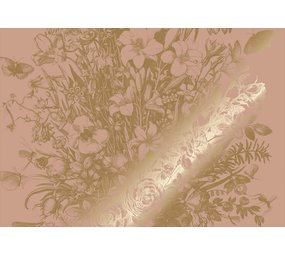 KEK Amsterdam Goud Engraved bloemen behang MW-137 - 200x280cm KEK Amsterdam Goud Engraved bloemen behang MW-137 - 200x280cm