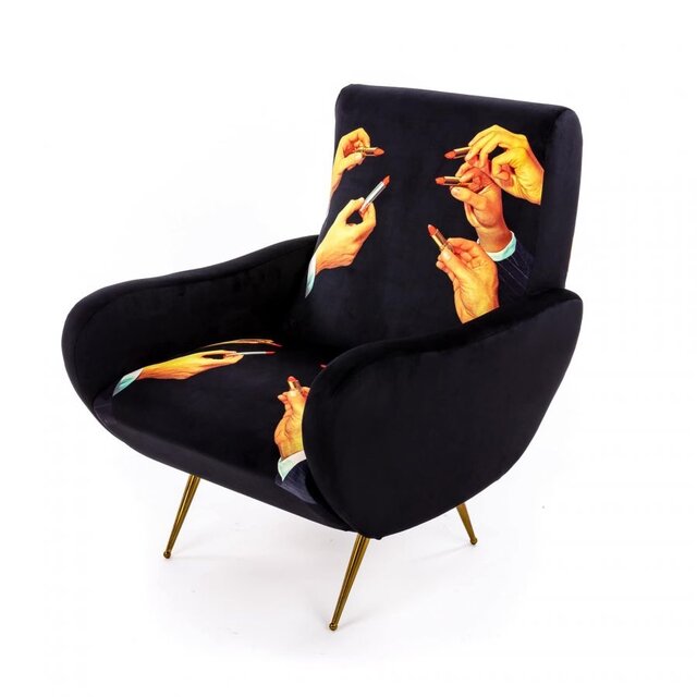 Seletti Sillón Lipstick negro - 16075