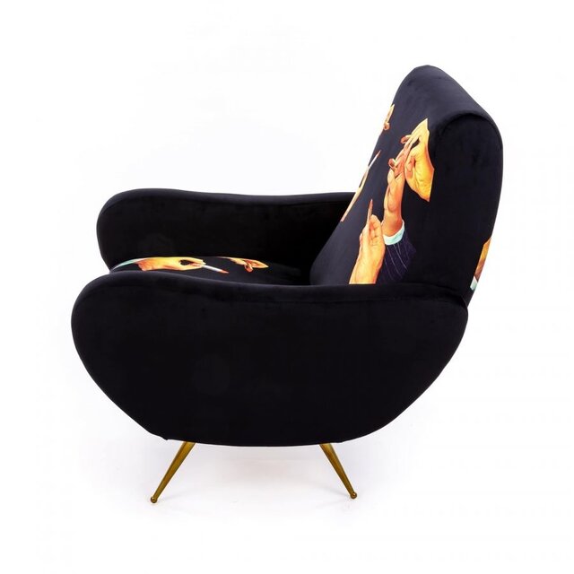 Seletti Sillón Lipstick negro - 16075