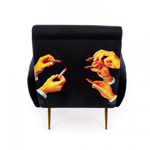 Seletti Sillón Lipstick negro - 16075