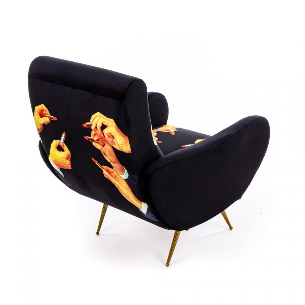 Seletti Sillón Lipstick negro - 16075 Seletti Sillón Lipstick negro - 16075