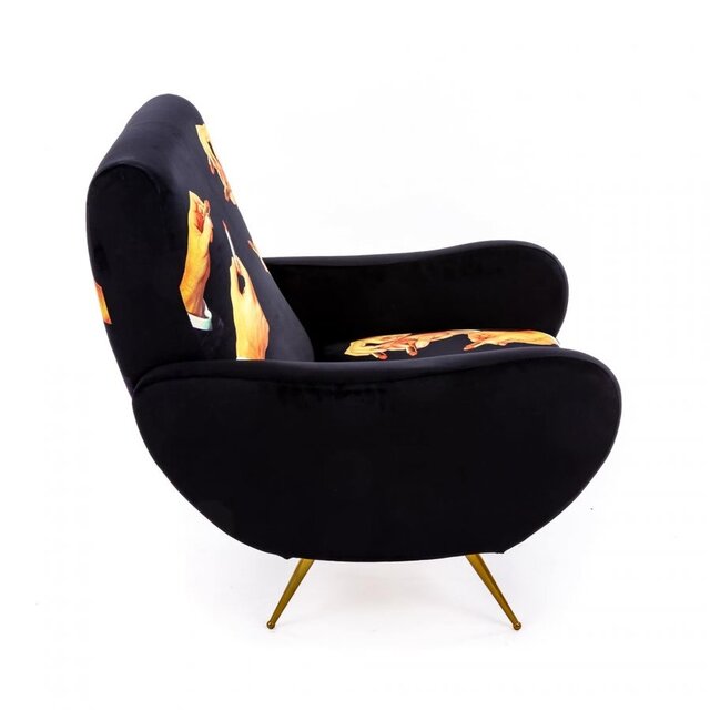 Seletti Sillón Lipstick negro - 16075