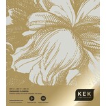KEK Amsterdam Gull Gravert blomstertapet sand MW-117 300x280cm