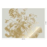 KEK Amsterdam Gold gravierte Blumentapete Sand MW-118 400x280cm KEK Amsterdam Gold gravierte Blumentapete Sand MW-118 400x280cm