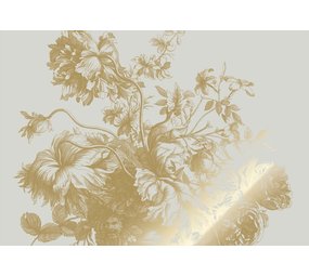 KEK Amsterdam Guldgraveret blomstertapet sand MW-118 400x280cm KEK Amsterdam Guldgraveret blomstertapet sand MW-118 400x280cm