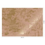 KEK Amsterdam Gullgravert landskapstapet naken MW-172 400x280cm KEK Amsterdam Gullgravert landskapstapet naken MW-172 400x280cm