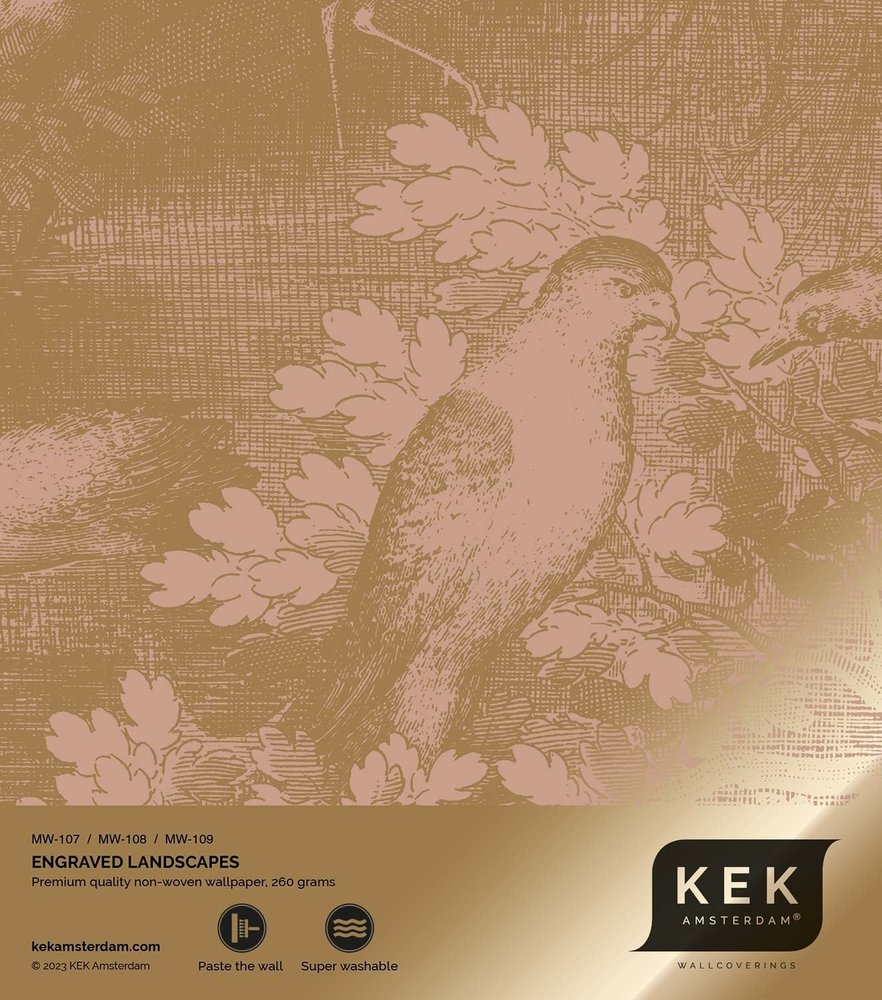 KEK Amsterdam Goud Engraved landschappen behang nude MW-107 200x280cm KEK Amsterdam Goud Engraved landschappen behang nude MW-107 200x280cm
