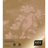 KEK Amsterdam Papel pintado paisajes grabados dorado nude MW-107 200x280cm
