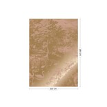 KEK Amsterdam Gold Engraved landscapes wallpaper nude MW-107 200x280cm
