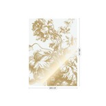 KEK Amsterdam Papel pintado floral grabado dorado blanco roto MW-113 200x280cm KEK Amsterdam Papel pintado floral grabado dorado blanco roto MW-113 200x280cm