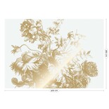KEK Amsterdam Papier peint floral gravé or blanc cassé MW-115 400x280cm KEK Amsterdam Papier peint floral gravé or blanc cassé MW-115 400x280cm