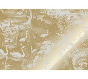 KEK Amsterdam Gull Gravert landskap tapet sand MW-104 200x280cm