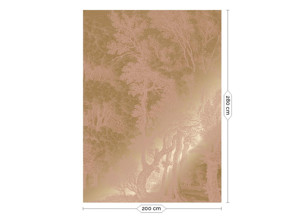 KEK Amsterdam Gold gravierte Landschaften Tapete Nude MW-158 200x280cm KEK Amsterdam Gold gravierte Landschaften Tapete Nude MW-158 200x280cm