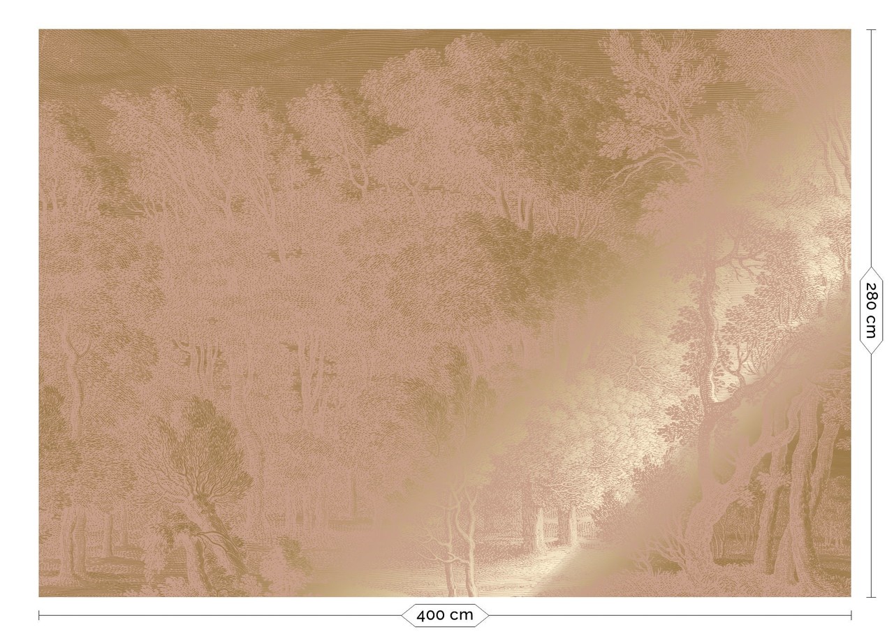 KEK Amsterdam Goud Engraved landschappen behang nude MW-160 400x280cm KEK Amsterdam Goud Engraved landschappen behang nude MW-160 400x280cm