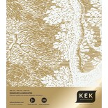 KEK Amsterdam Gullgravert landskapstapet off-white MW-152 200x280cm