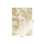 KEK Amsterdam Gold Engraved landscapes wallpaper off-white MW-152 200x280cm