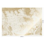 KEK Amsterdam Carta da parati con paesaggi incisi oro bianco sporco MW-154 400x280cm KEK Amsterdam Carta da parati con paesaggi incisi oro bianco sporco MW-154 400x280cm