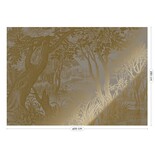 KEK Amsterdam Gold Engraved landscapes wallpaper gray MW-100 400x280cm