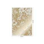 KEK Amsterdam Papier peint floral gravé or sable MW-134 200x280cm
