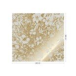 KEK Amsterdam Gold gravierte Blumentapete Sand MW-135 300x280cm