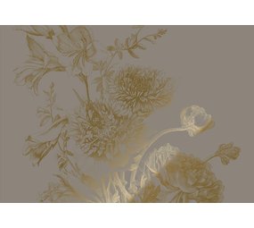 KEK Amsterdam Gold gravierte Blumentapete grau MW-150 300x280cm KEK Amsterdam Gold gravierte Blumentapete grau MW-150 300x280cm