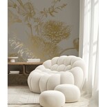 KEK Amsterdam Carta da parati floreale dorata incisa grigia MW-151 400x280cm KEK Amsterdam Carta da parati floreale dorata incisa grigia MW-151 400x280cm
