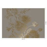 KEK Amsterdam Papel pintado floral grabado dorado gris MW-151 400x280cm KEK Amsterdam Papel pintado floral grabado dorado gris MW-151 400x280cm