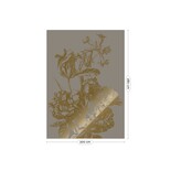 KEK Amsterdam Papier peint floral gravé doré gris MW-128 200x280cm KEK Amsterdam Papier peint floral gravé doré gris MW-128 200x280cm