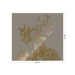 KEK Amsterdam Gull Gravert blomstertapet grå MW-129 300x280cm KEK Amsterdam Gull Gravert blomstertapet grå MW-129 300x280cm