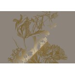 KEK Amsterdam Papel pintado floral grabado dorado gris MW-130 400x280cm
