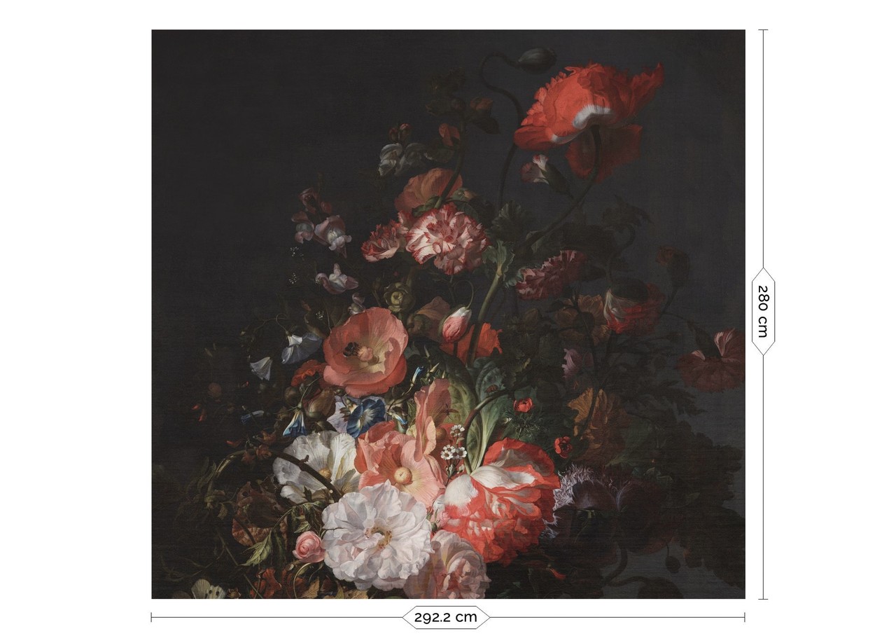 KEK Amsterdam Golden age flowers behang WP-789 - 292,2x280cm KEK Amsterdam Golden age flowers behang WP-789 - 292,2x280cm