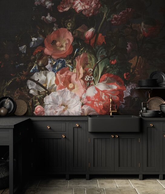 KEK Amsterdam Guldåldersblommor tapet WP-790 - 389,6x280cm