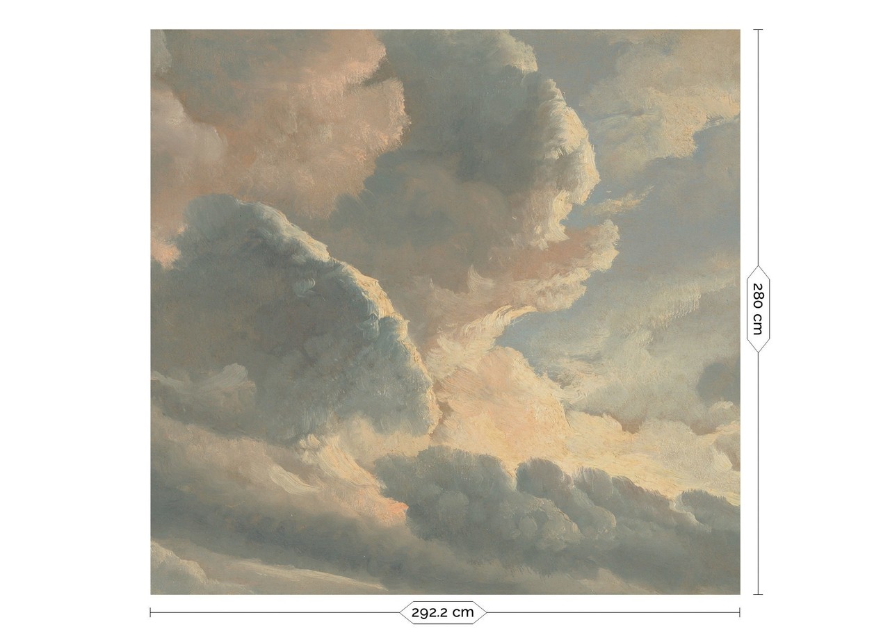 KEK Amsterdam Golden age clouds wallpaper WP-786 - 292.2x280cm