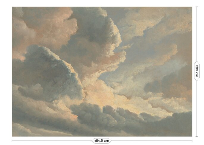KEK Amsterdam Guldåldersmoln tapet WP-787 - 389,6x280cm