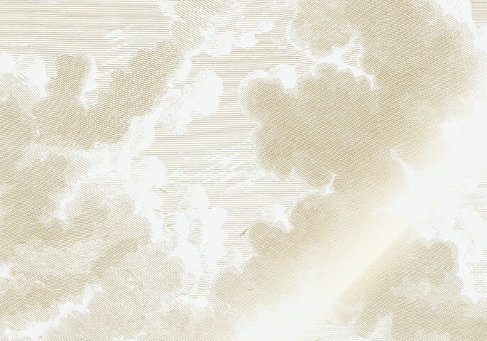 KEK Amsterdam Papier peint nuages gravés dorés MW-176 - 200x280cm