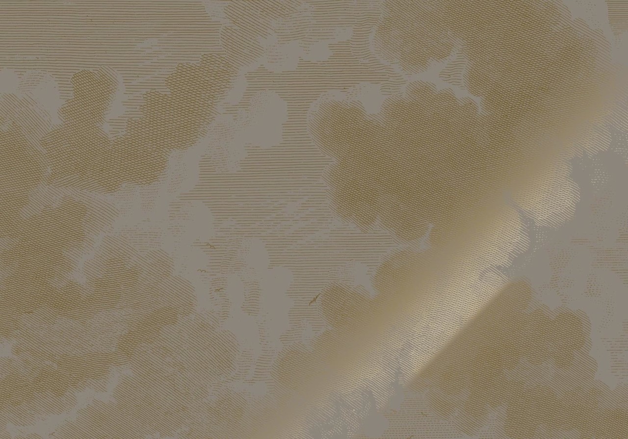 KEK Amsterdam Goud Engraved clouds grijs behang MW-185 - 200x280cm KEK Amsterdam Goud Engraved clouds grijs behang MW-185 - 200x280cm
