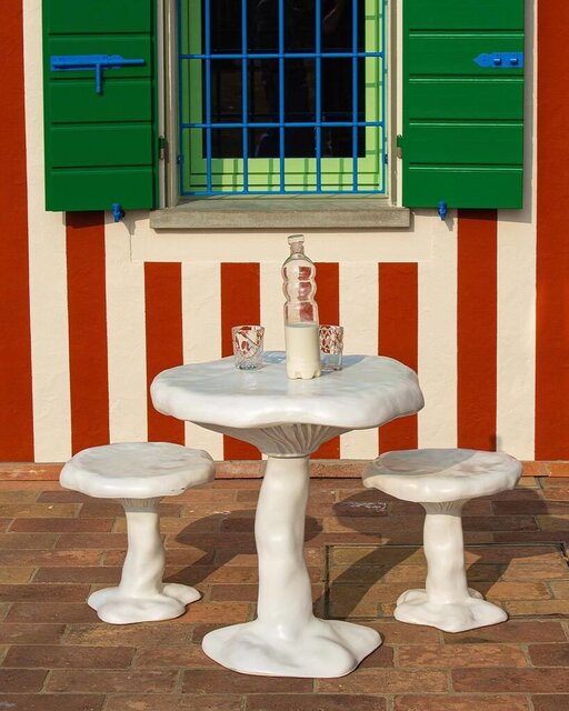 Seletti Tabouret Amanita blanc - 18624 Seletti Tabouret Amanita blanc - 18624