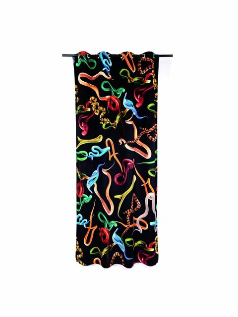 Seletti Snakes gordijn zwart - 02403
